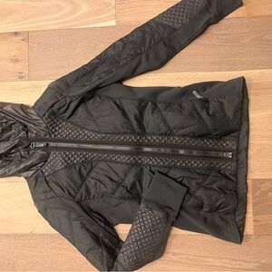 Athleta Black Quilted Puffer Jacket